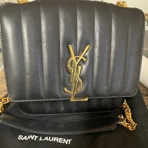 ysl vicky medium lamb skin cross body bag